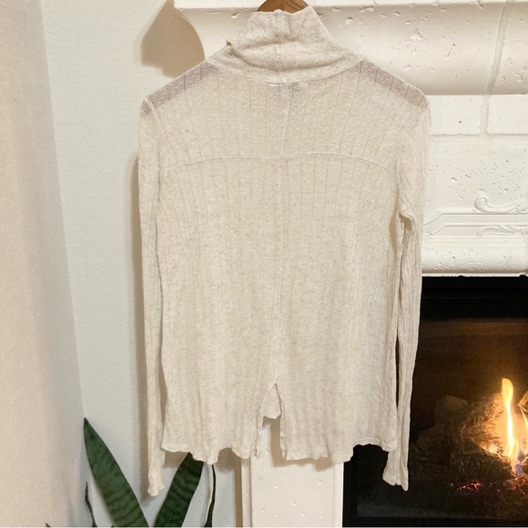 Lucky Brand Oatmeal Off White Turtleneck Size Small S - Picture 5 of 8